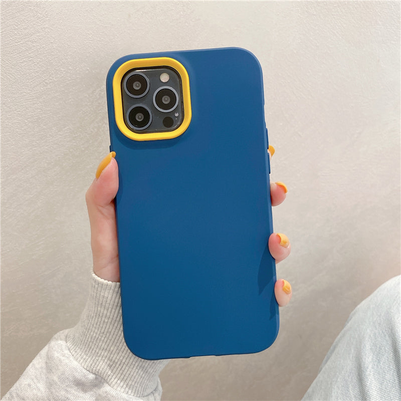 Solid Color Contrast iPhone Case