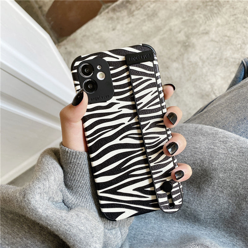 Wristband Zebra Cow Pattern iPhone Case