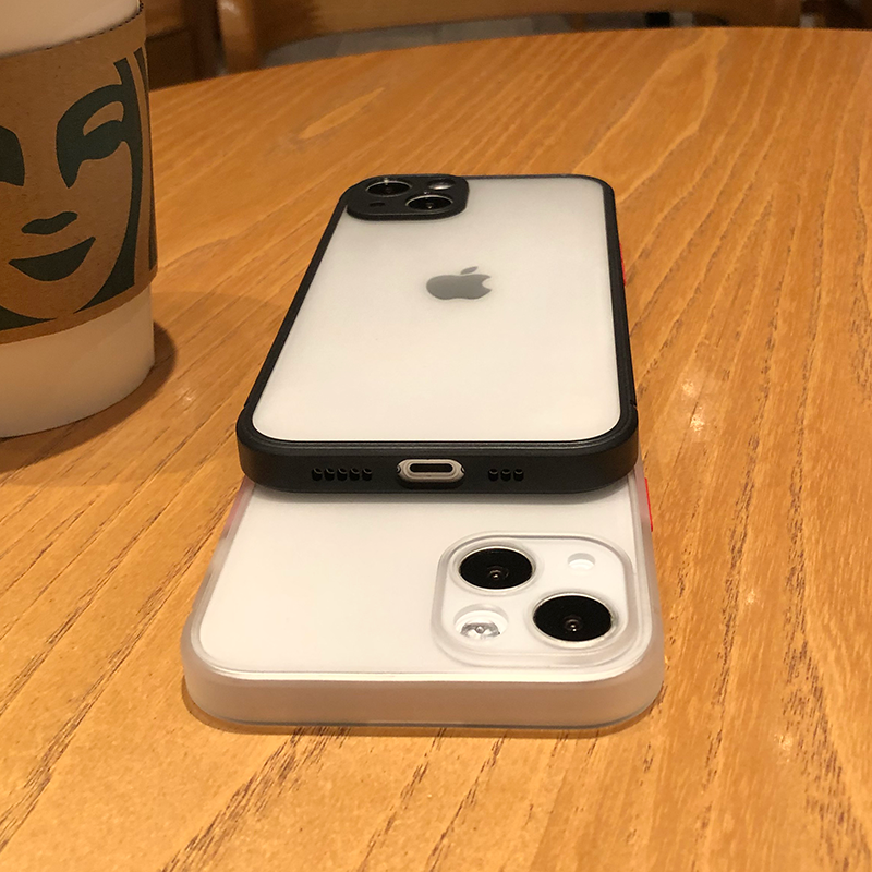 Black and White Edge Transparent iPhone Case