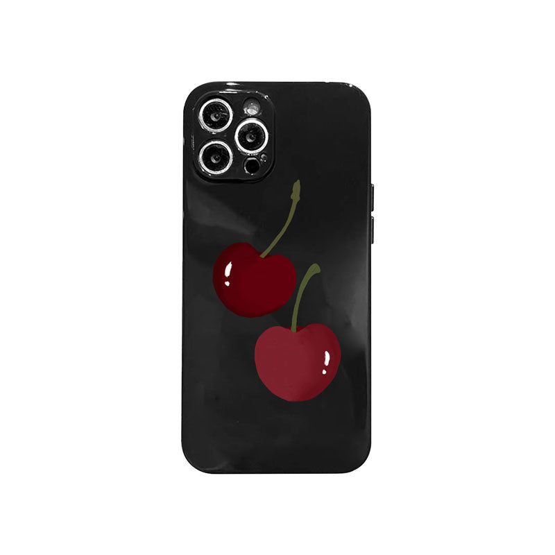 Glossy Cherry iPhone Case