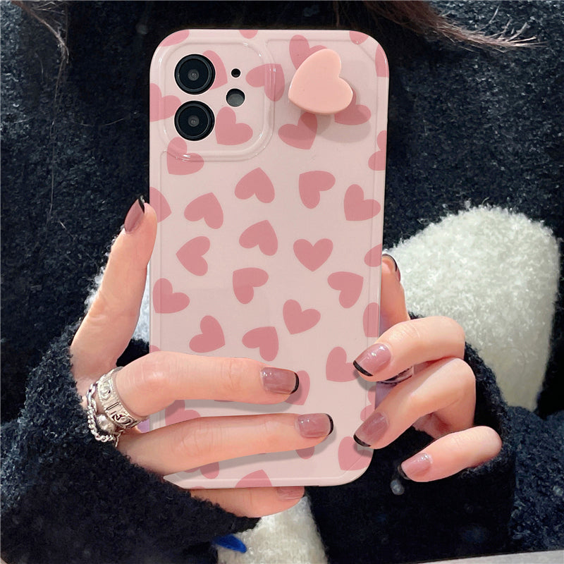 Rotating Heart Love iPhone Case