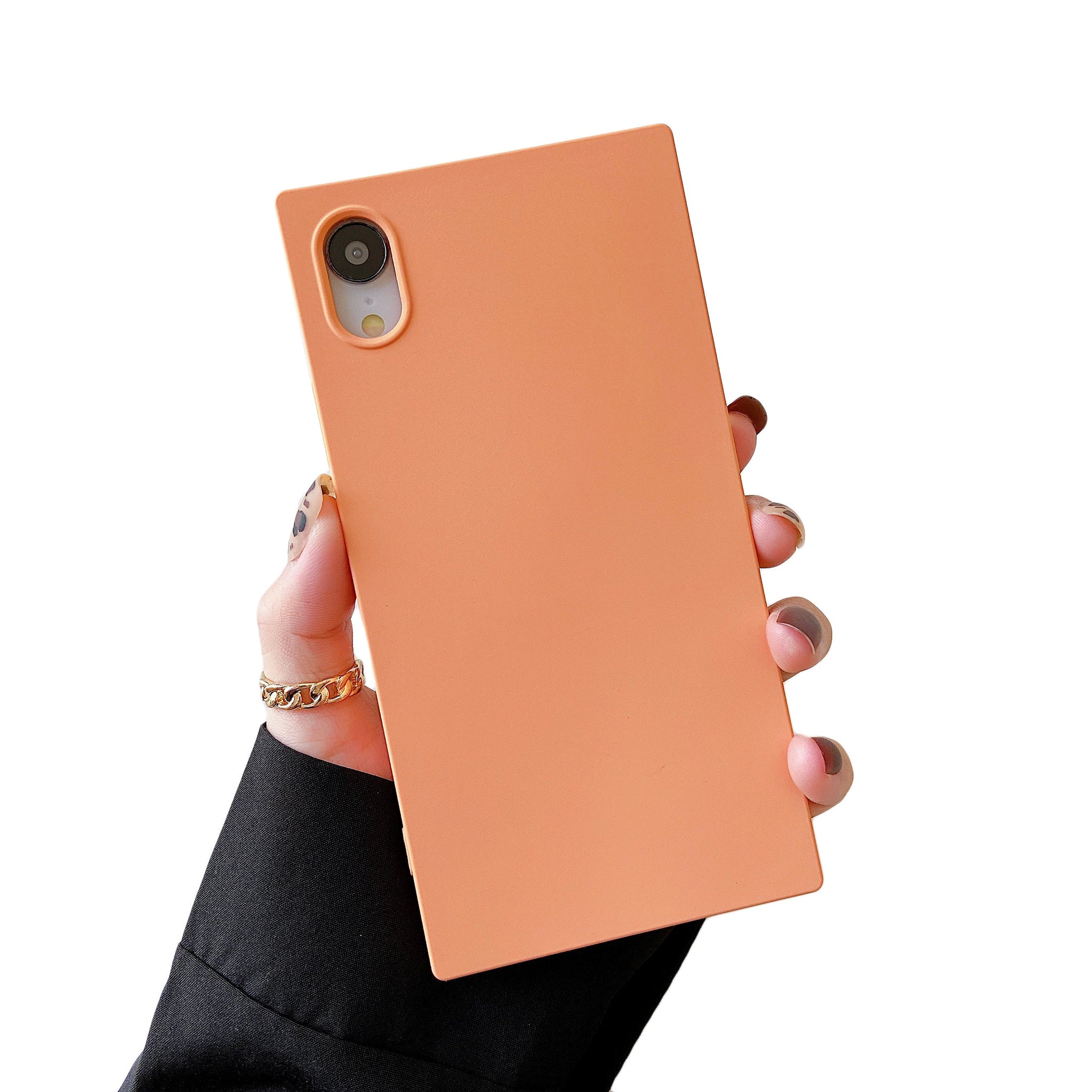 iPhone XR Case Square Silicone (Marigold Orange)