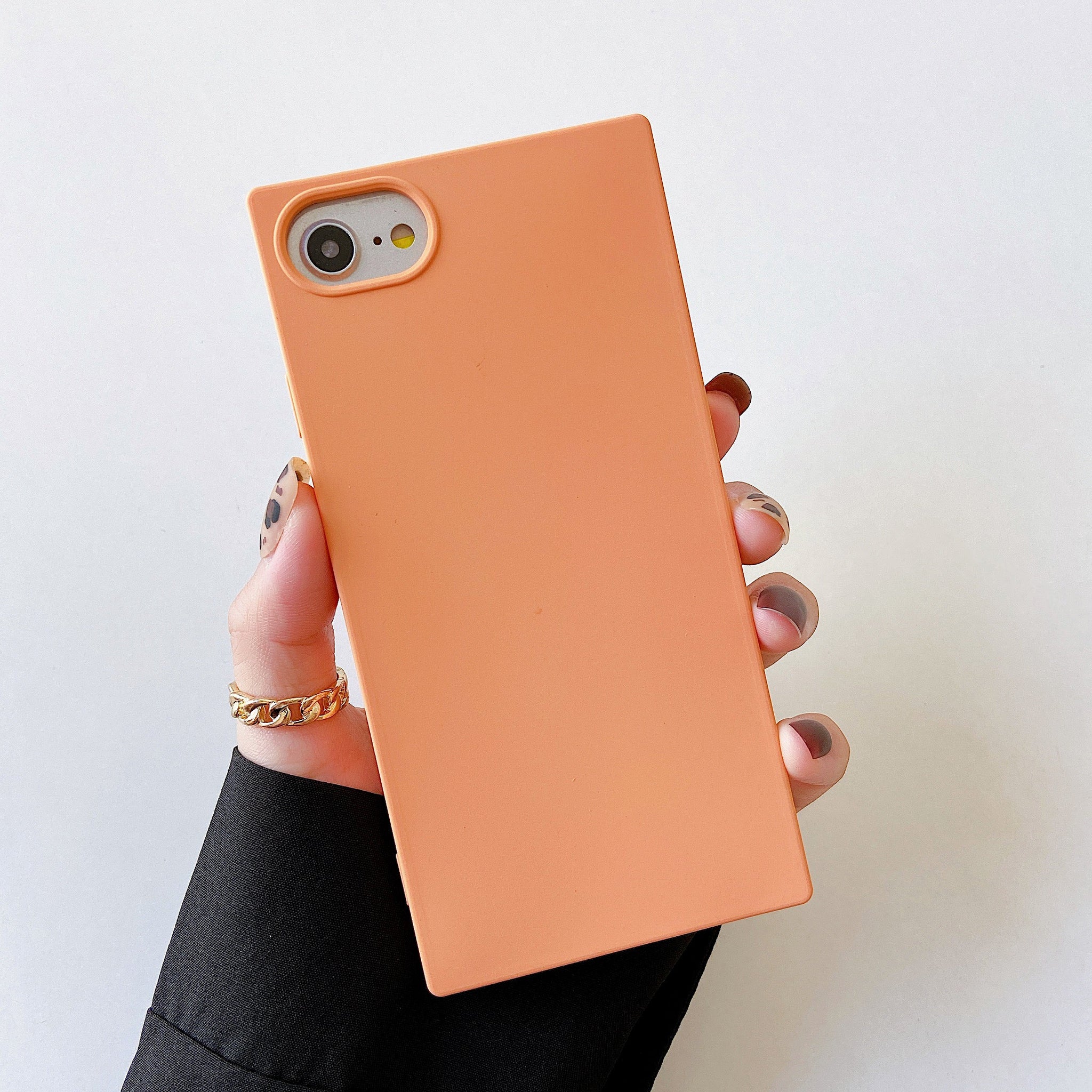 iPhone SE 2022/SE 2020/iPhone 8/7 Case Square Silicone (Marigold Orange)