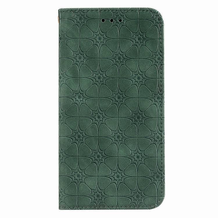 Lucky Flower Embossed Magnetic Flip Wallet Phone Case for Galaxy