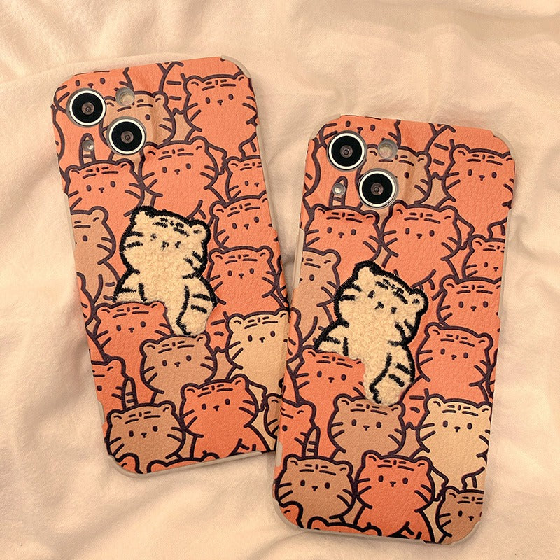 Cute Tiger Cartoon iPhone Case