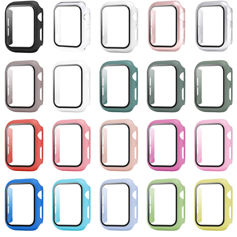 Apple Watch 9H Tempered Glass Screen Protective Case Cover