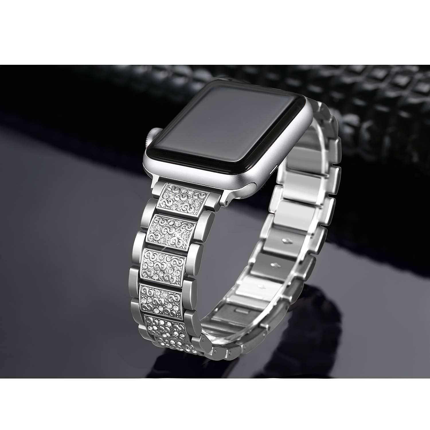 Apple Watch Stainless Diamond Watchband
