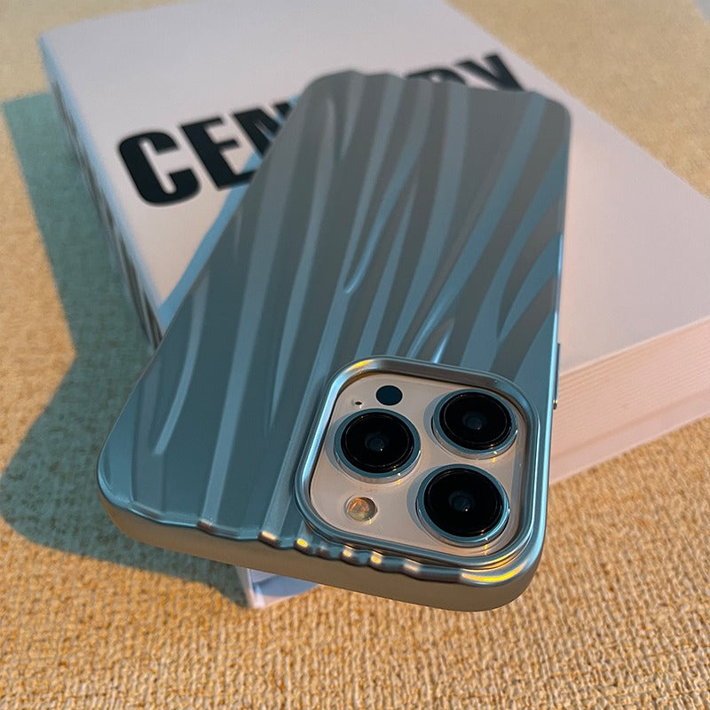 Electroplating Irregular Metal texture iPhone Case