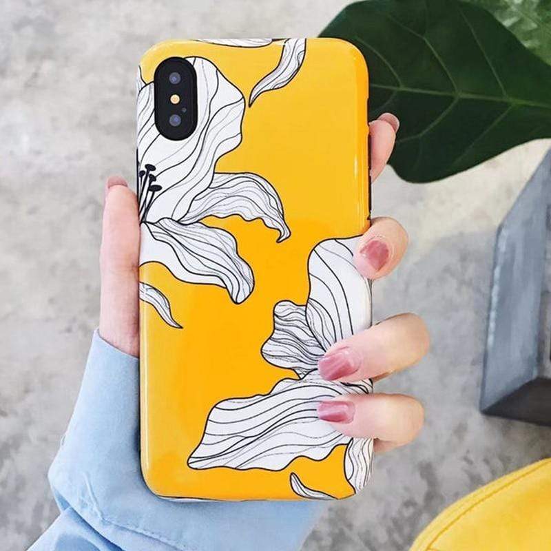 Bright Yellow Flower Case