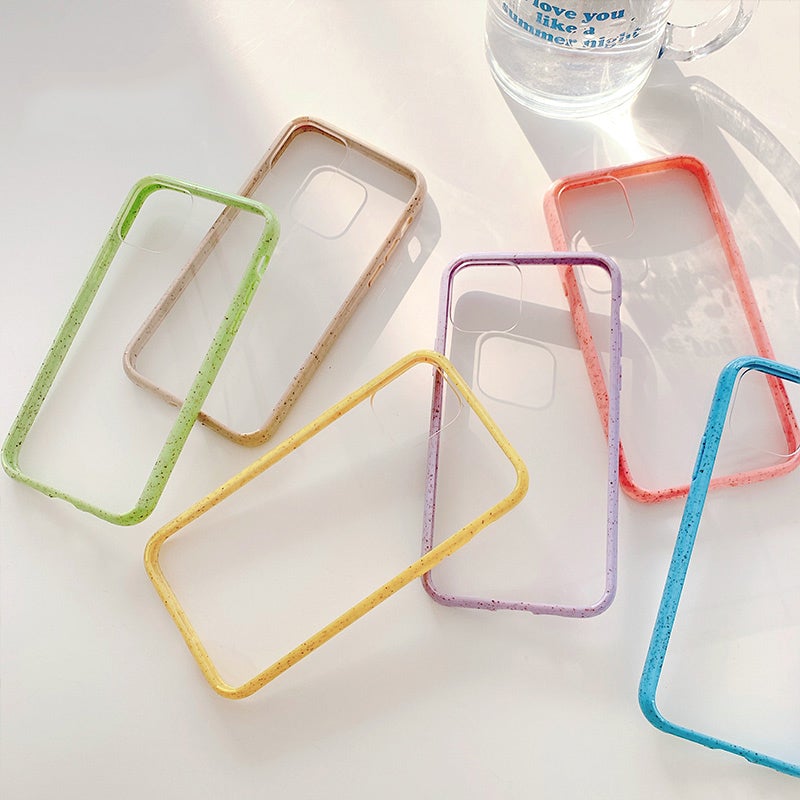 Candy Color Bumper Armor Transparent Phone Case