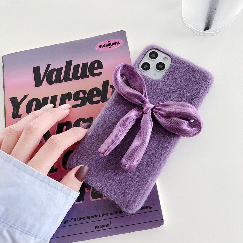 Charming Purple Bow Phone Case