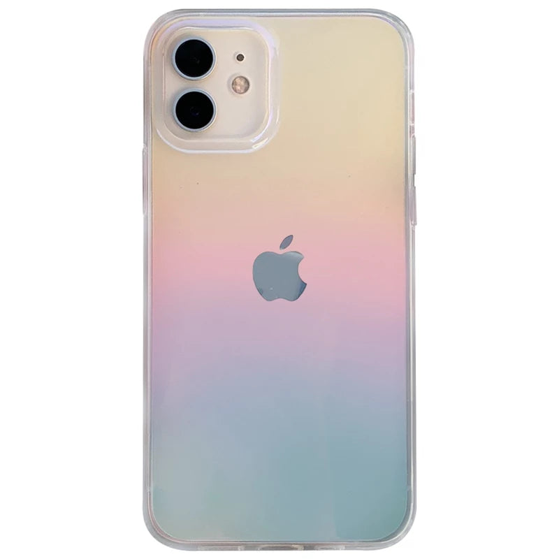 Clear Rainbow Gradient Phone Case