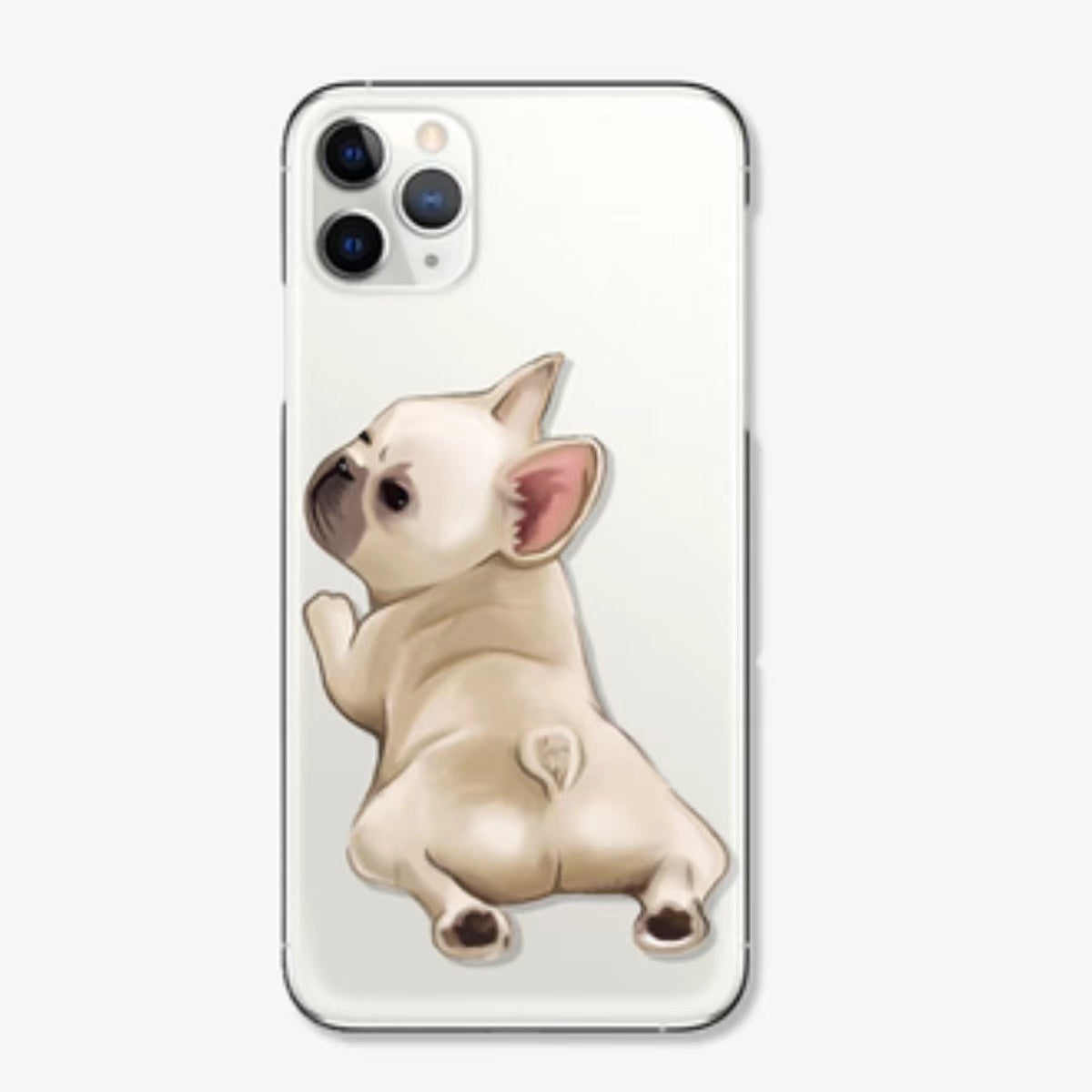 Cream & Tabby Bulldog Transparent Phone Case