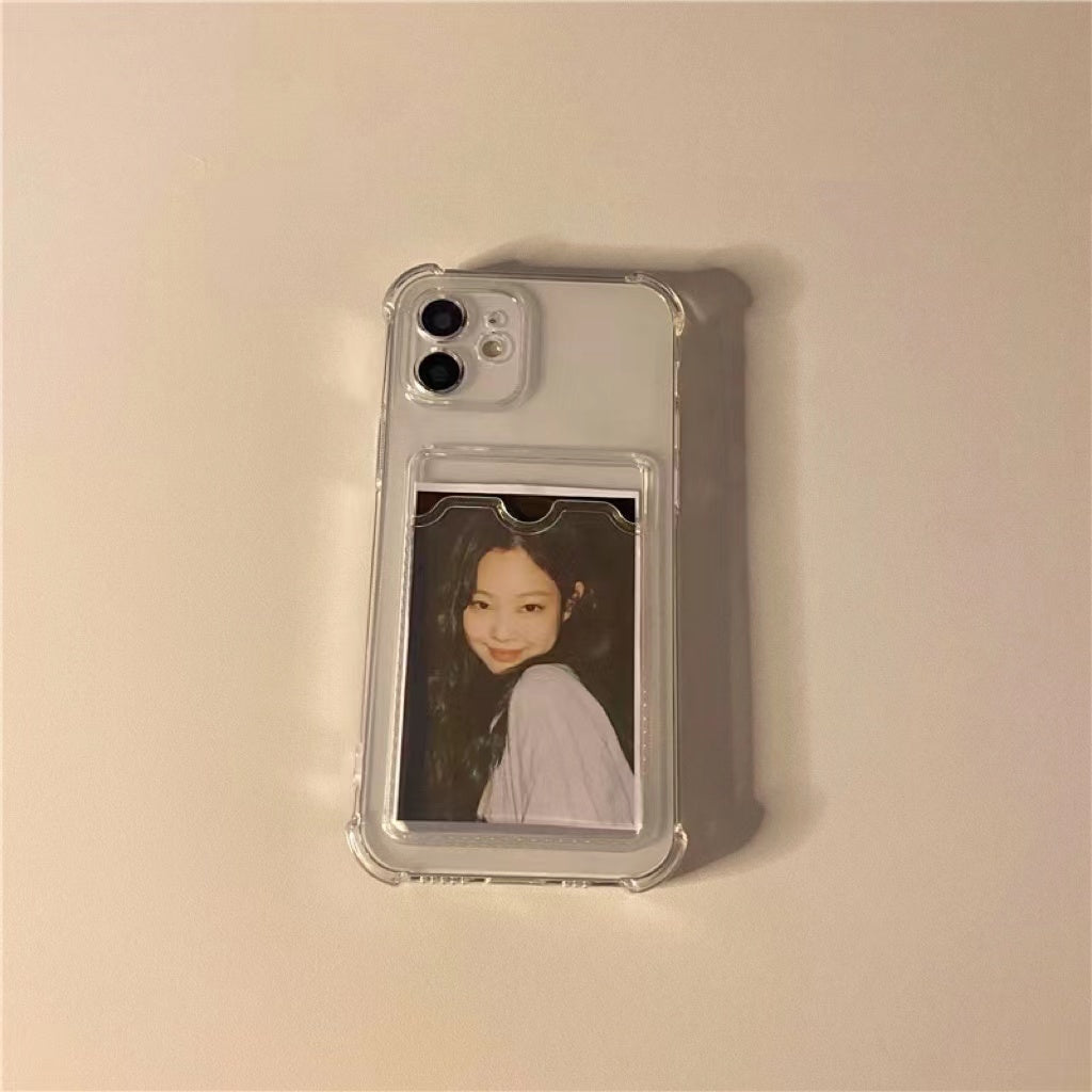 Customized Photo Transparent Insert Card Phone Case