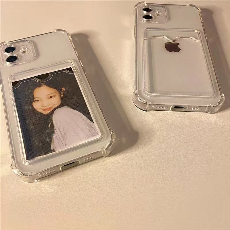 Customized Photo Transparent Insert Card Phone Case