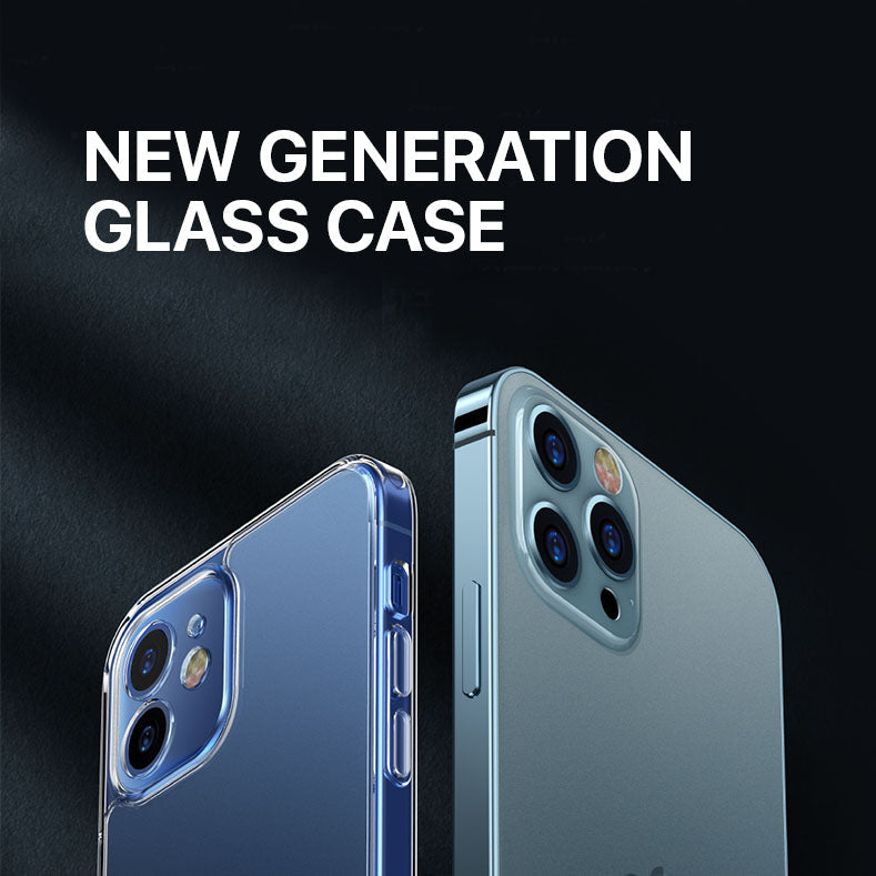 Crystal Clear / Matte Tempered Glass iPhone Case