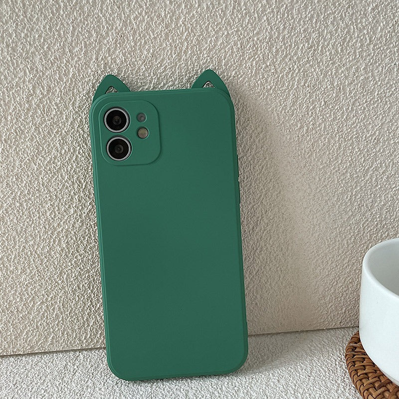 Cat Ear Frosted iPhone Case