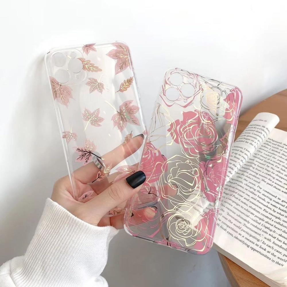 Electroplated Floral Case
