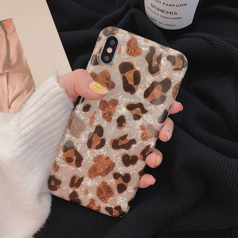 Leopard Print Shell iPhone Case