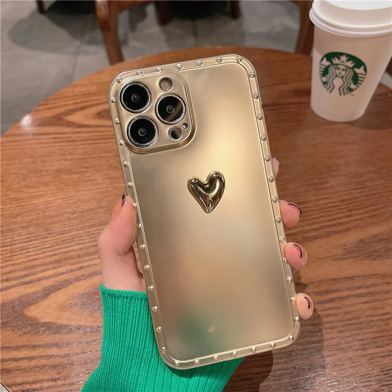 3D Love Polka iPhone Case