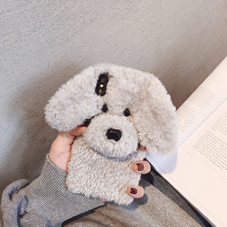 Fluffy Plush Poodle Toy Phone Case