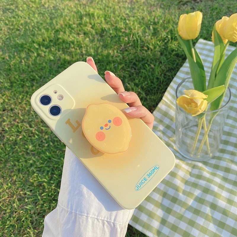 Gradient Lemon Jelly Phone Case with Kickstand Holder
