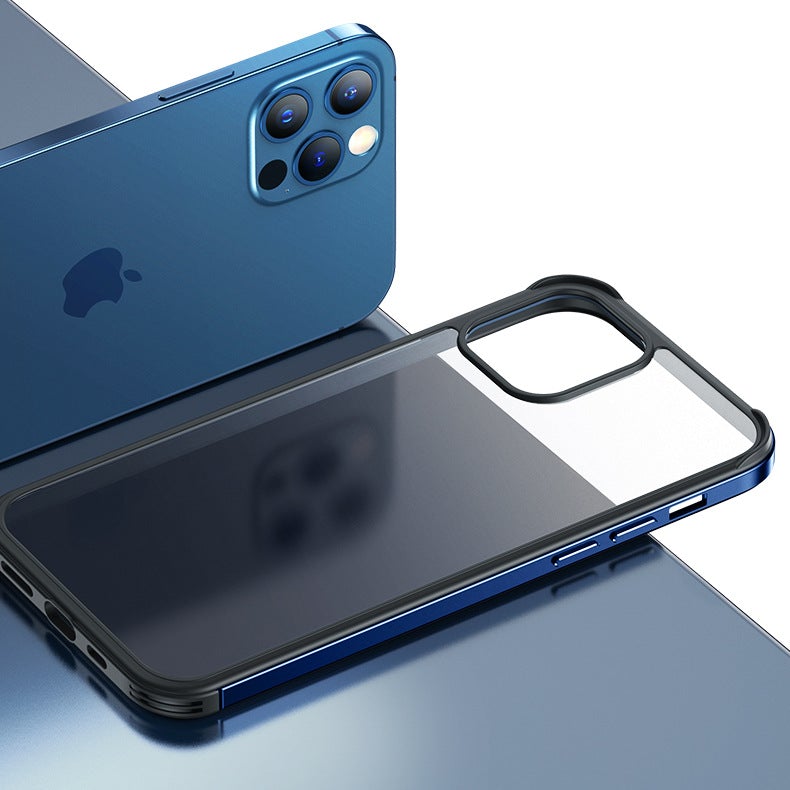 iPhone 12 Metal Frame Matte Phone Case