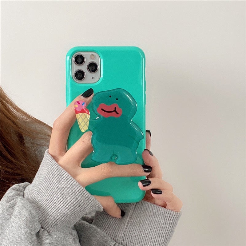 Jelly Dino Phone Case with Holder Stand