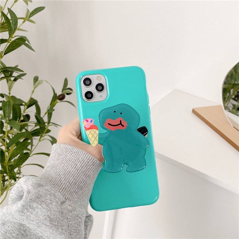 Jelly Dino Phone Case with Holder Stand