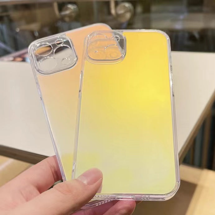 Laser Gradient Frosted Transparent Phone Case