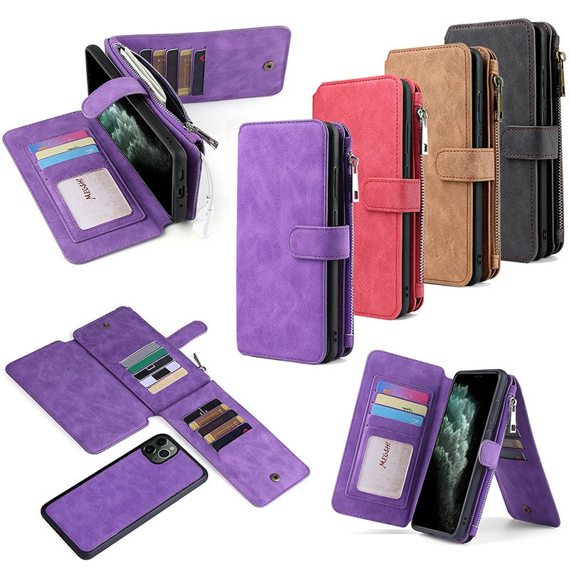 Leather Card Slot Wallet Phone Case