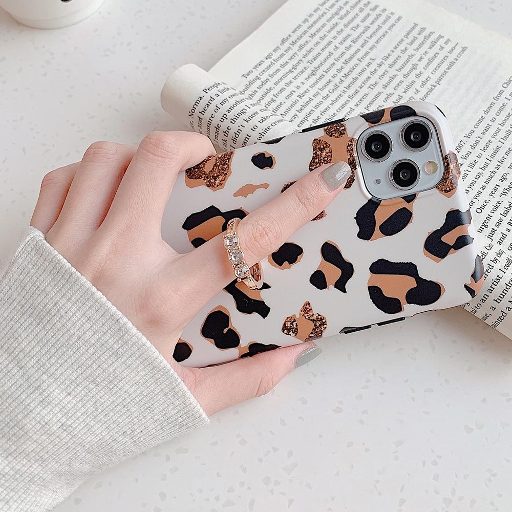 Leopard Print Case + Ring Holder
