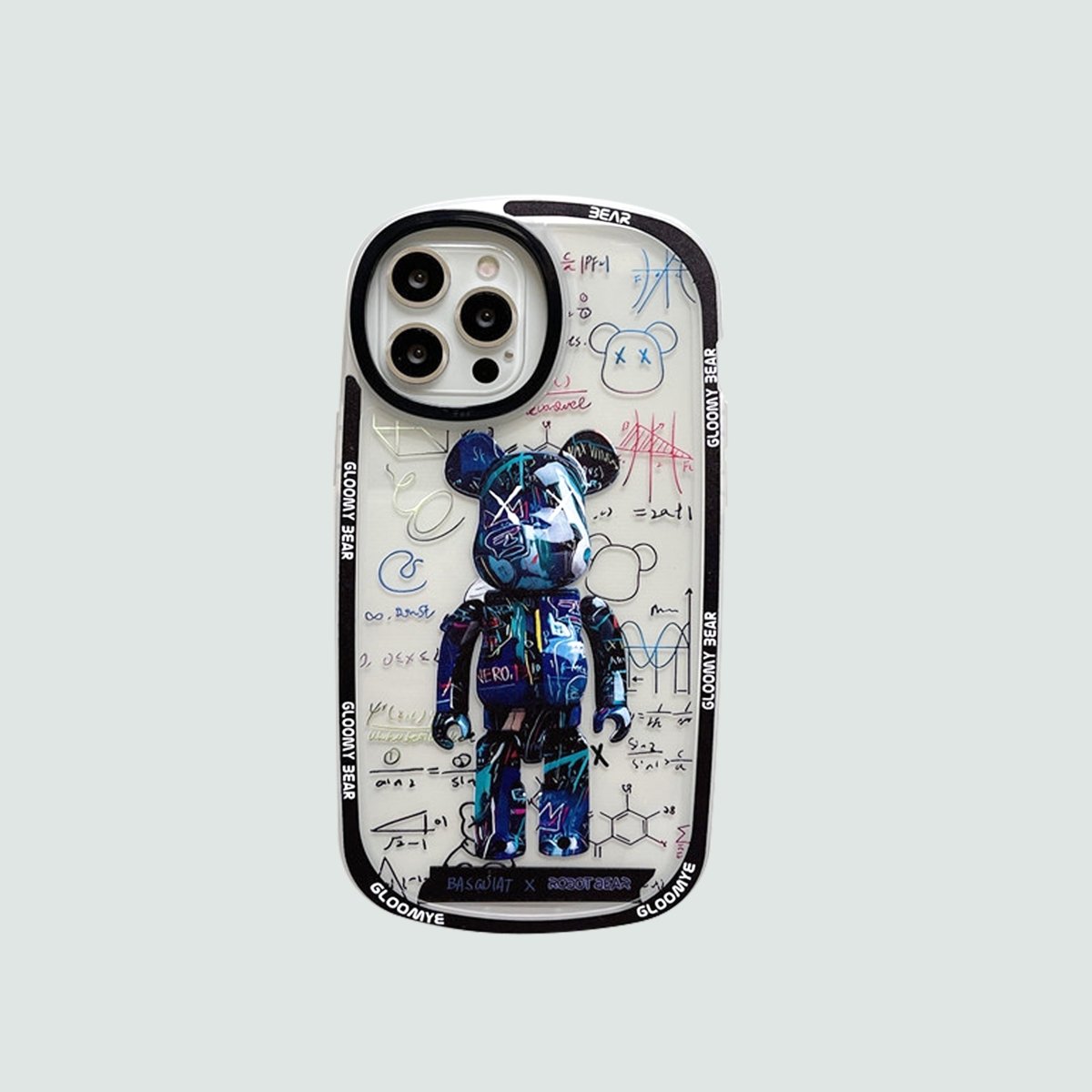 Creative Phone Case | Black Graffiti Bear