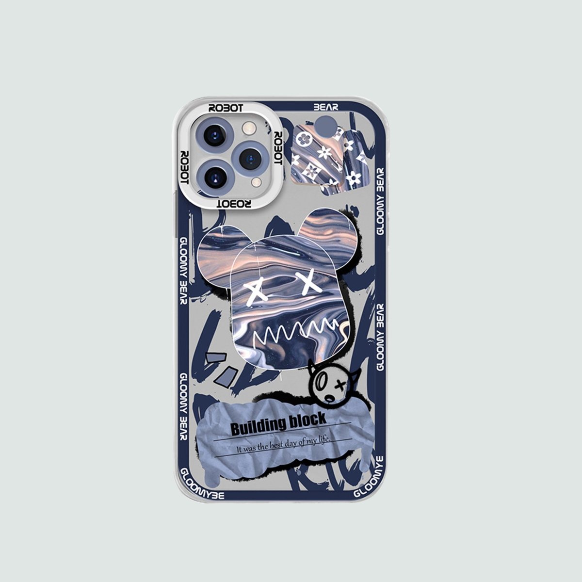 Limited Phone Case | Blue Lava Flow Street Art