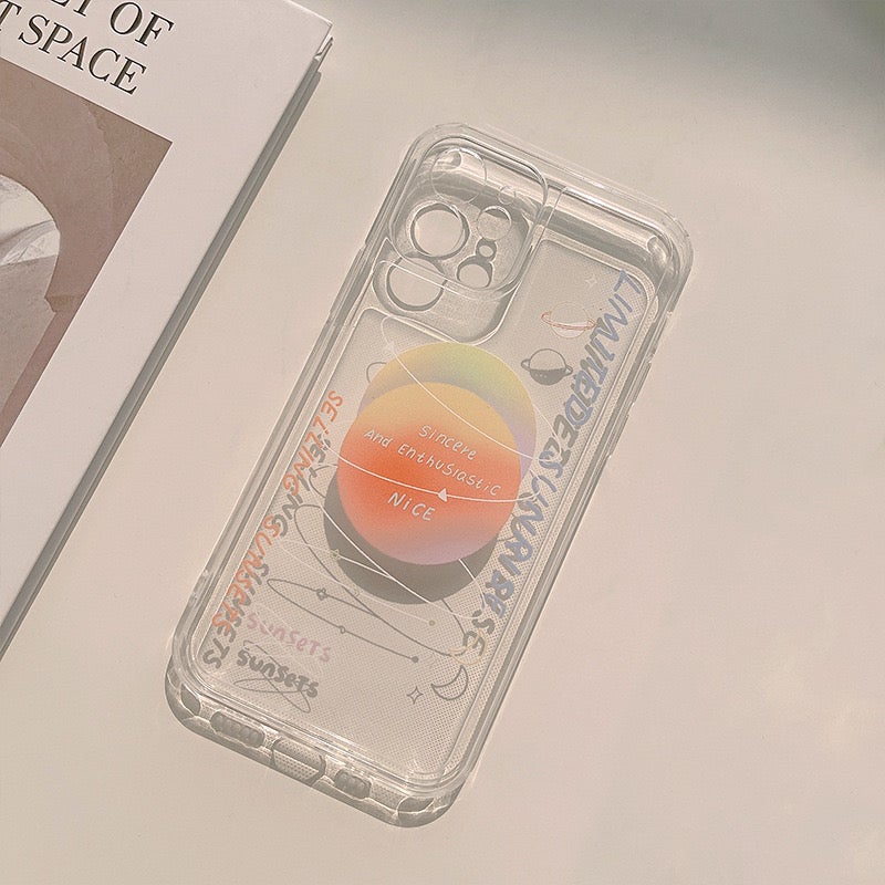 Limited Sunrise Planet Transparent Phone Case