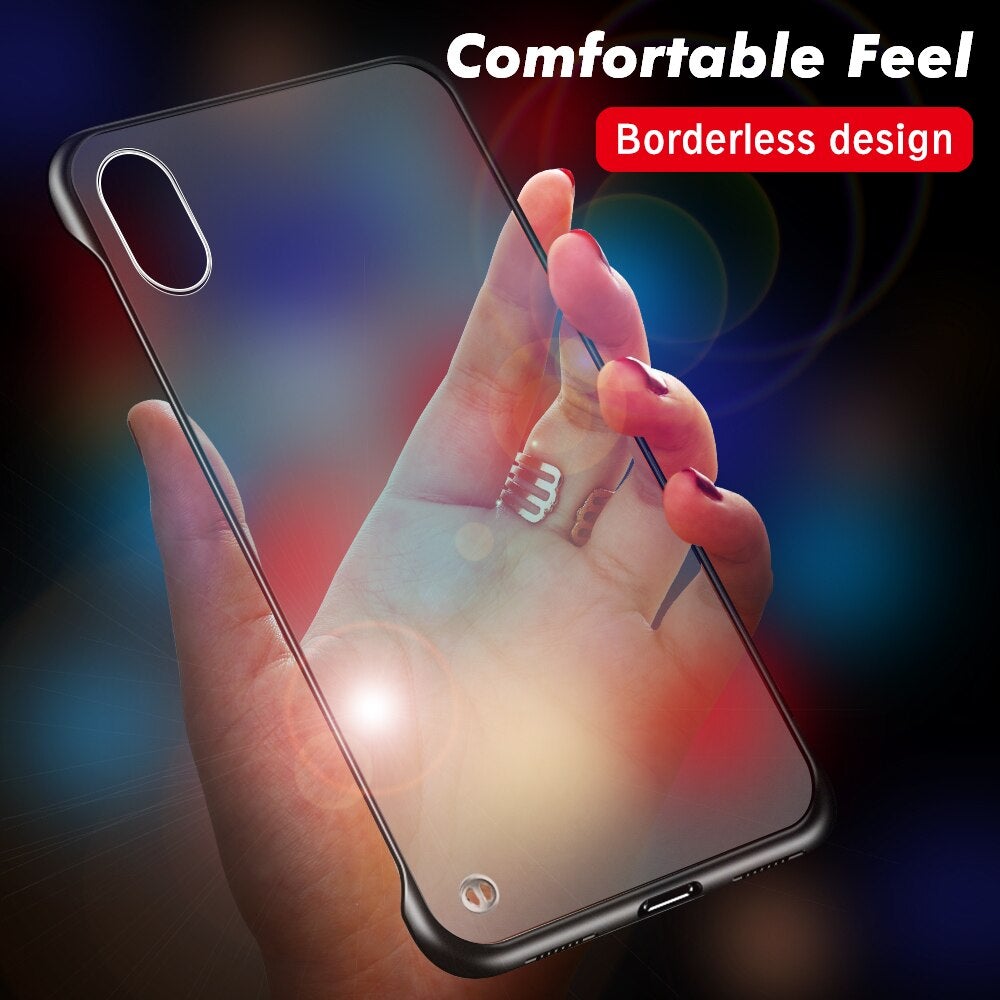 Luxury borderless Transparent Matte Cover Phone Case