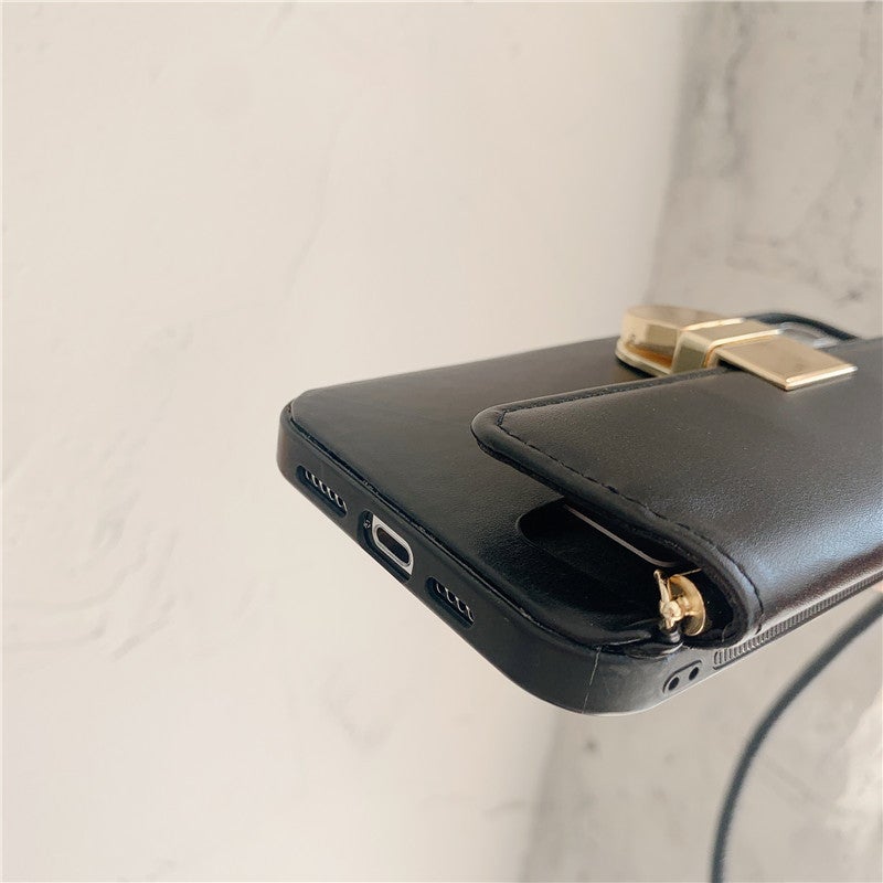 Luxury Handbag Wallet Phone Case with Strap