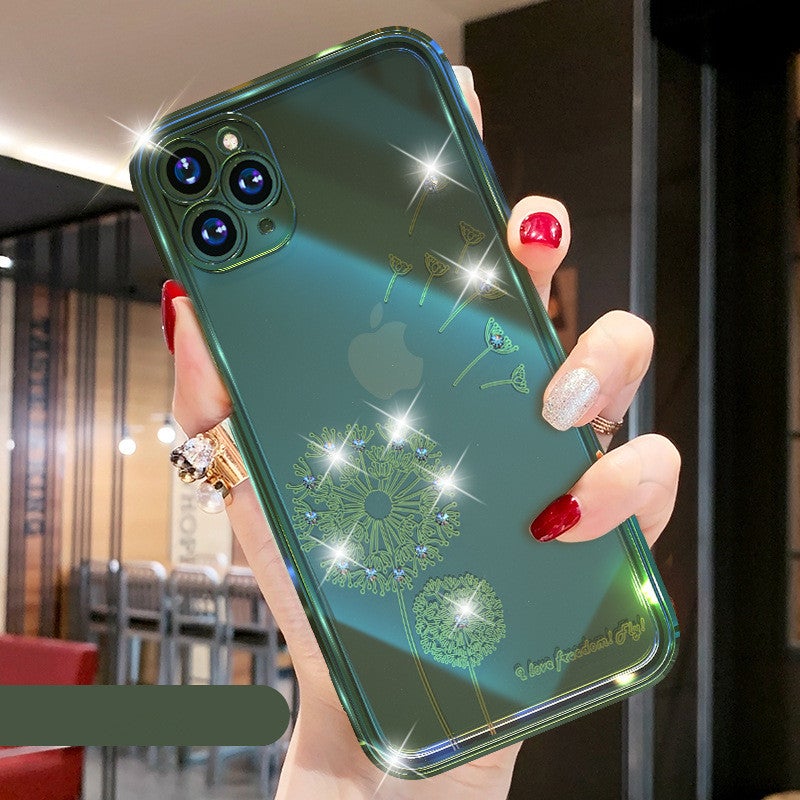 Multi Colors Dandelion Clear Phone Case