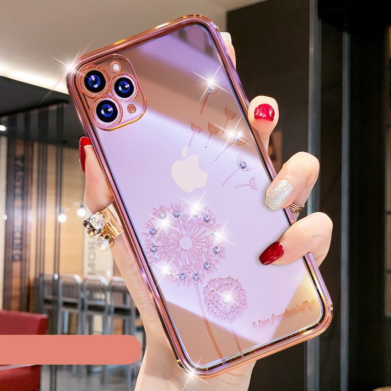 Multi Colors Dandelion Clear Phone Case