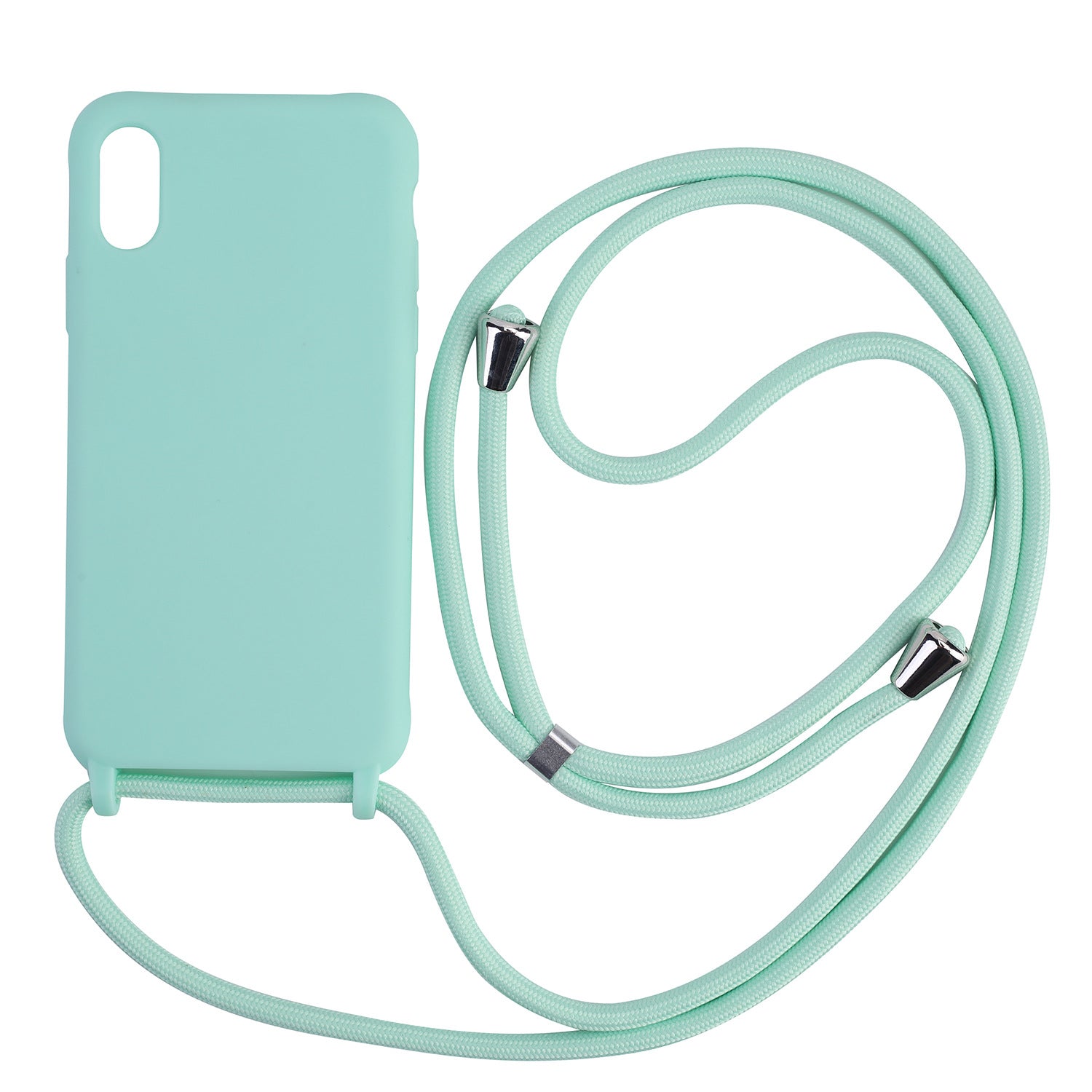 Plain Candy Colored Phone Case with Strap