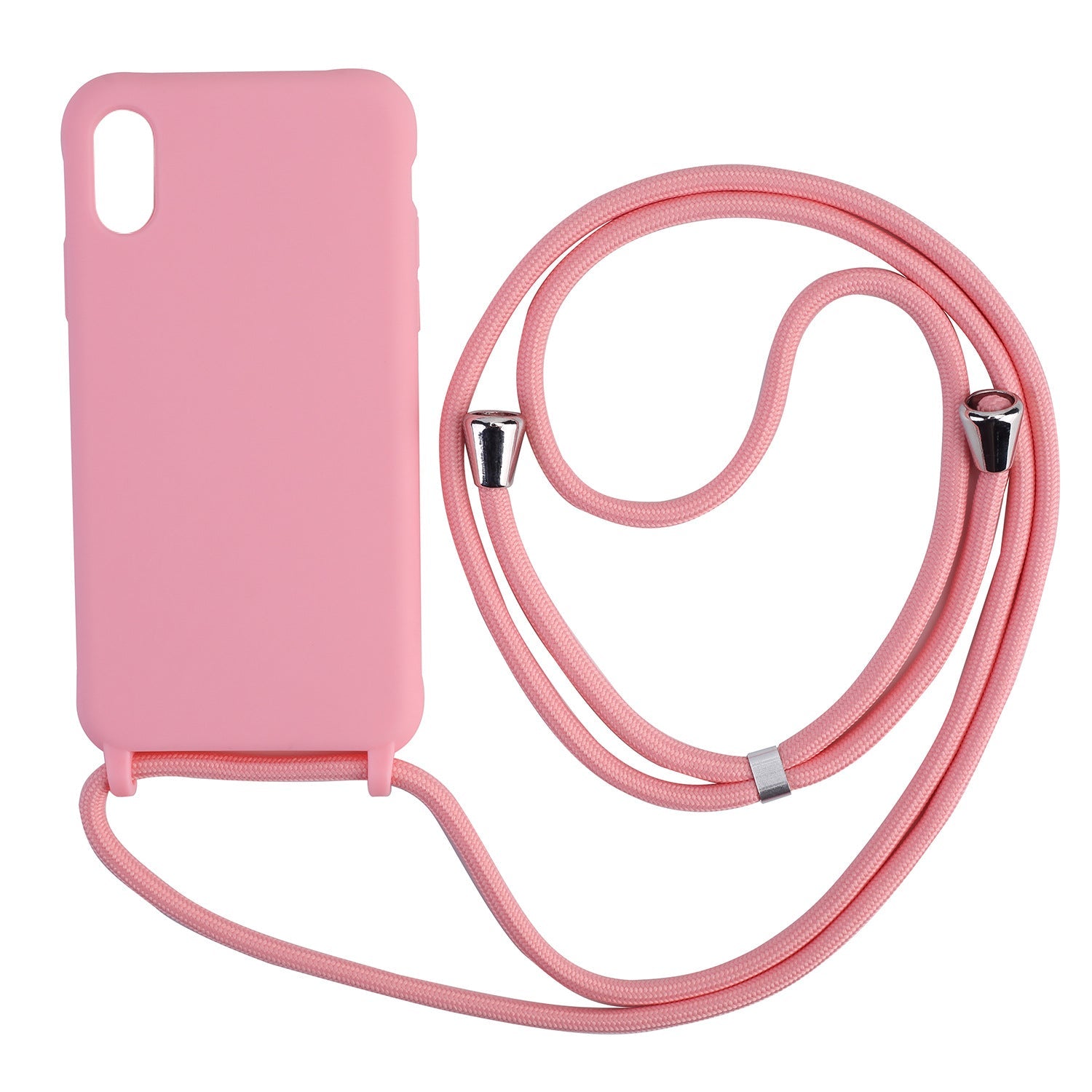 Plain Candy Colored Phone Case with Strap