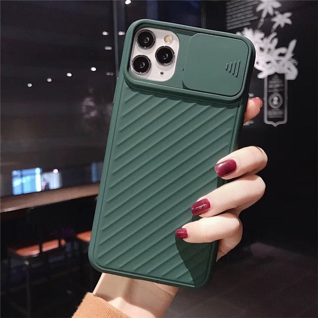 Plain Colored Camera Protection Phone Case