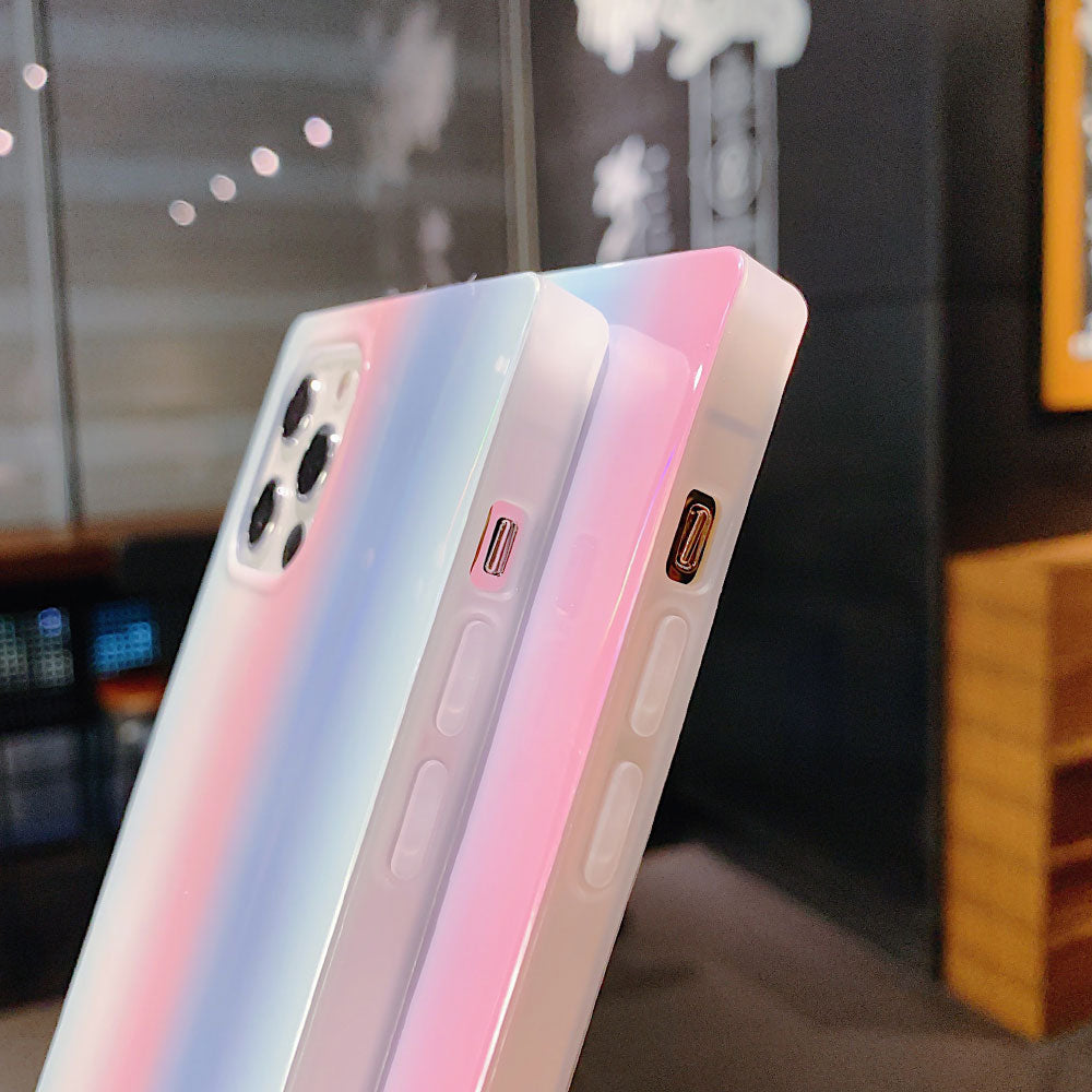 Rainbow Laser Square Phone Case