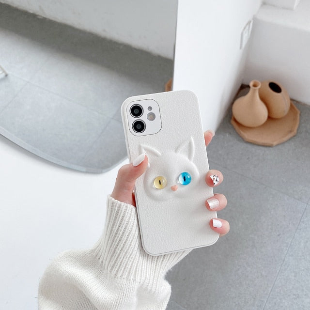 Cute Sapphire Cat Phone Case