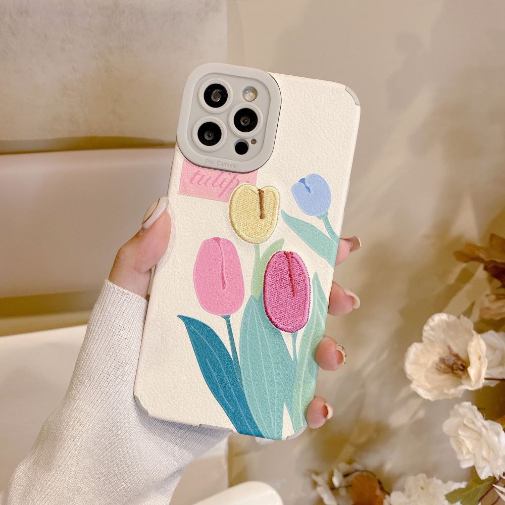 Luxury Embroidery Flower Phone Case