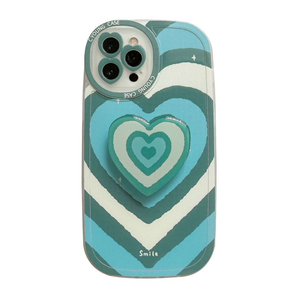 Heart Design Phone Case With Matching Heart Phone Grip