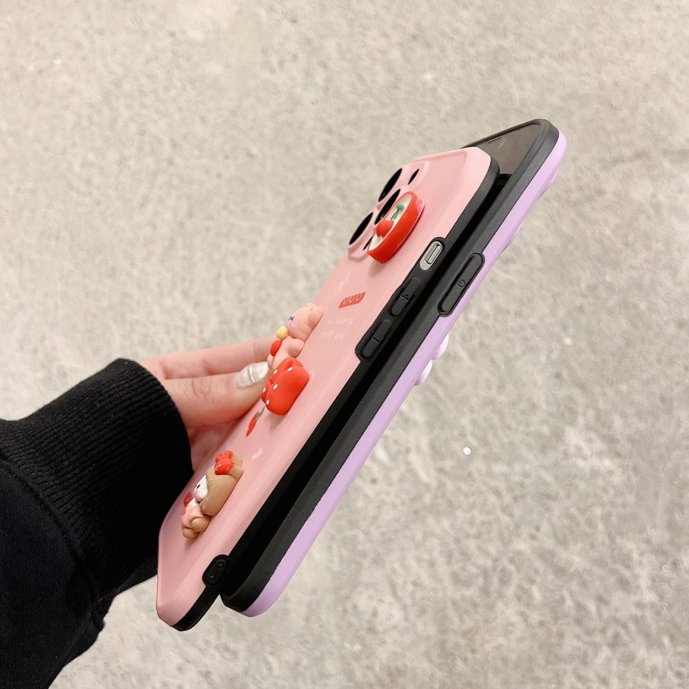 Cute 3D Cherry Candy Cartoon Phone Case