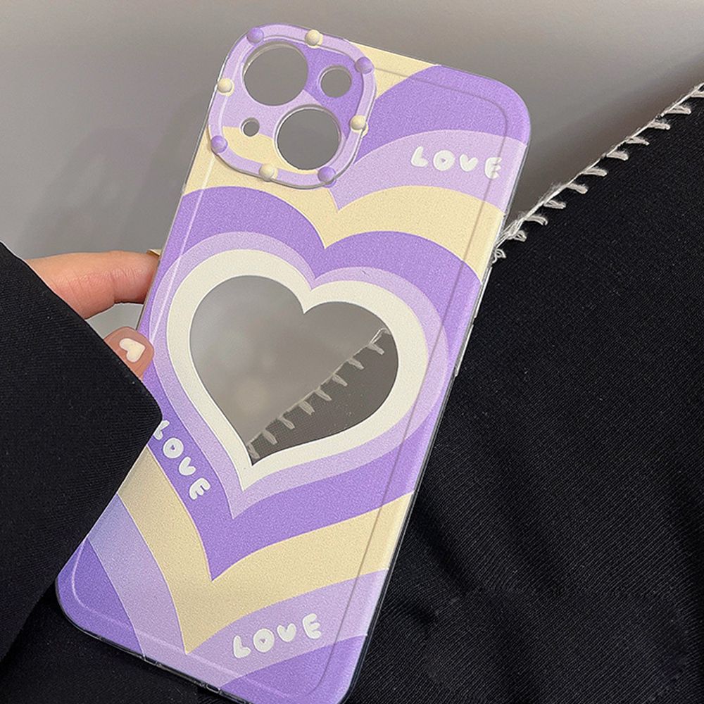 Purple Open Heart Phone Case Design