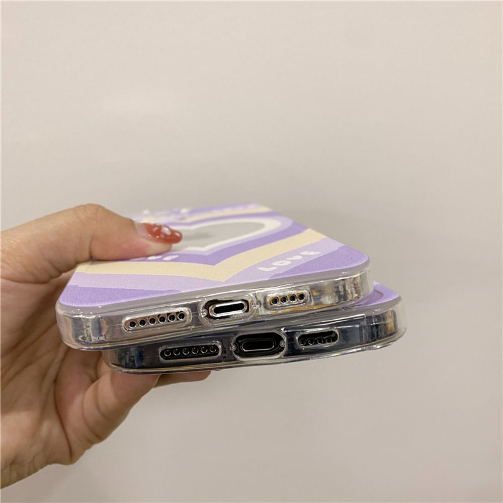 Purple Open Heart Phone Case Design