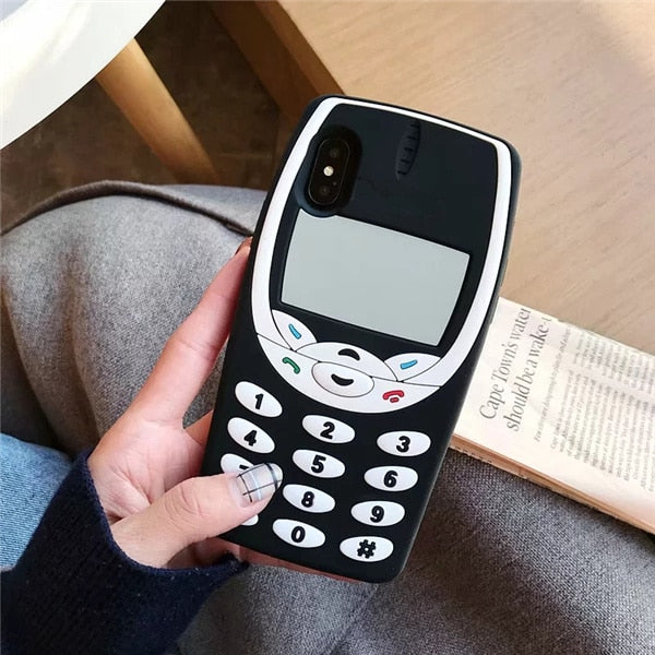 3D Vintage Old Nokia Style Mobile Phone Silicone Phone Case
